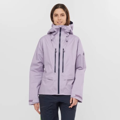 Chaquetas Shell Salomon Outpeak GTX 3L Mujer Lavanda | MX ASOU754